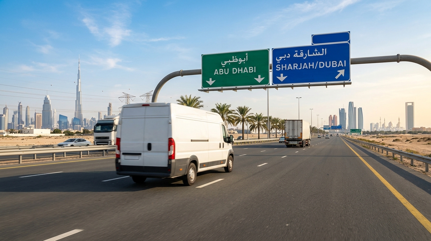 شحن بين الإمارات - المصري للتوصيل